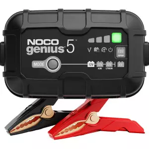 NOCO GENIUS5 Smart Battery Charger – 5A, 6V/12V, Automatic Maintainer