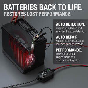 NOCO GENIUS5 Smart Battery Charger – 5A, 6V/12V, Automatic Maintainer