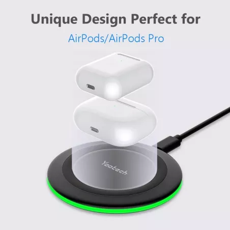 Chargeur Sans Fil Yootech 10W Compatible iPhone et Samsung