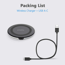 Yootech 10W Wireless Charger Pad for iPhone 17/Pro, Samsung S25/S24, AirPods Pro 3