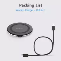 Yootech 10W Wireless Charger Pad for iPhone 17/Pro, Samsung S25/S24, AirPods Pro 3