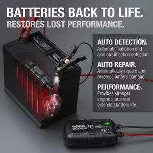 NOCO GENIUS10 10A 6V/12V Smart Battery Charger & Maintainer
