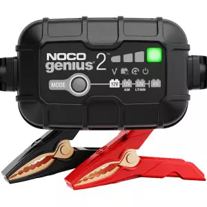 NOCO GENIUS2 2A 6V/12V Smart Battery Charger with Overcharge Protection
