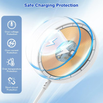 MagSafe Wireless Charger 15W - Apple MFi Certified, 6FT Fast Charging Pad