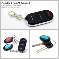 VODESON Key Finder & TV Remote Locator, 80dB RF No Smartphone Needed, Easy Use for Elderly, Keychain Tracker