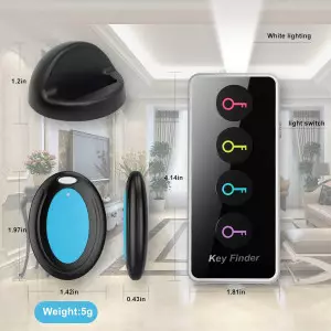 Localisateur Clés Sans Fil LED - Tracker Facile pour Seniors
