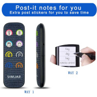 Simjar Key Finder Kit - 1 RF Transmitter & 6 Thinner Receivers, 80dB+ Alert, 131ft Range, Advanced Fabric Remote