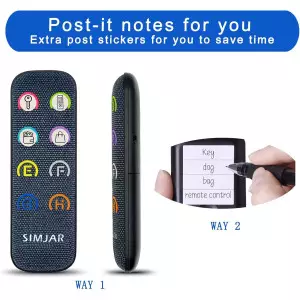 Localisateur de clés Simjar 131ft avec 6 récepteurs fins et télécommande avancée