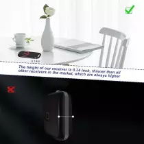 Localisateur de clés Simjar 131ft avec 6 récepteurs fins et télécommande avancée