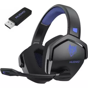 Casque Gaming Sans Fil NUBWO 100H Batterie, Micro, PS5/PC