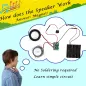 Kit DIY STEM : Construisez votre propre enceinte Bluetooth à double haut-parleur - Expérience électronique débutant, 10+ ans