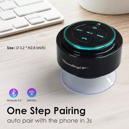 XLeader Pro Shower Speaker IPX7 Bluetooth, Microphone, 12H