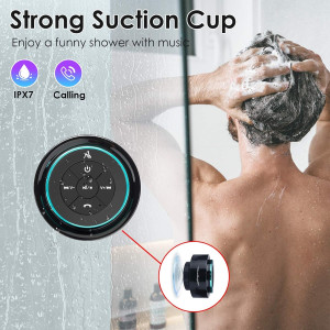 XLeader Pro Shower Speaker IPX7 Waterproof Bluetooth, 12H Playtime