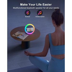 Enceinte Bluetooth Swarmir avec lumières & charge sans fil