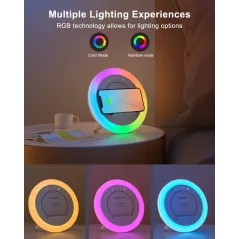 Enceinte Bluetooth Swarmir avec lumières & charge sans fil