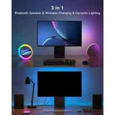 Enceinte Bluetooth Swarmir avec lumières & charge sans fil