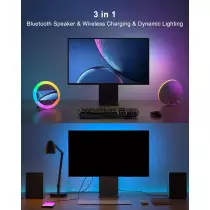 Swarmir Bluetooth Speaker with Lights & Wireless Charging – Perfect Teen Gift