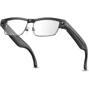 Smart Bluetooth Glasses with HD Camera, AI Voice, ANC Mic & UV Protection