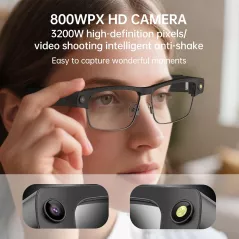 Lunettes Bluetooth Intelligentes HD 1080P avec AI et Traduction