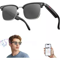 Lunettes AI Intelligentes UV400 Bluetooth & Traduction 110+ langues