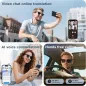 Lunettes de Soleil Intelligentes AI, Traduction 110+ Langues, Bluetooth, UV400, Commande Vocale, Noir