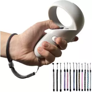 Sturdy Adjustable Wrist Straps for Oculus Quest 2 Controllers - White