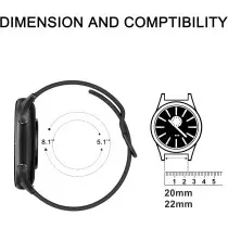 Tobfit 20mm & 22mm Quick Release Silicone Watch Bands with Buckle