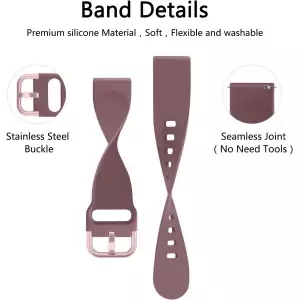 Tobfit 20mm & 22mm Quick Release Silicone Watch Bands with Buckle