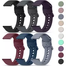 Tobfit 20mm & 22mm Quick Release Silicone Watch Bands with Buckle