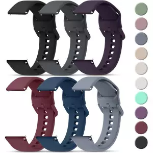 Tobfit 20mm & 22mm Quick Release Silicone Watch Bands with Buckle