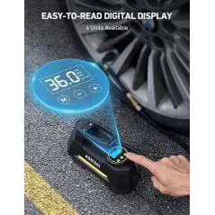 Compresseur d’air portable AstroAI 12V avec manomètre numérique