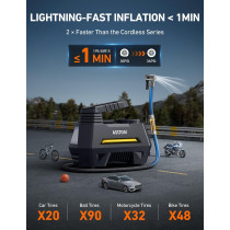 AstroAI Portable Tire Inflator Pump with Digital Gauge & LED Light