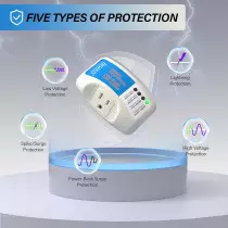 BSEED Surge Protector for Refrigerator, TV, PC & PS5 – 15A, 125V