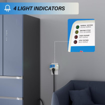 BSEED Surge Protector for Refrigerator, TV, PC & PS5 – 15A, 125V