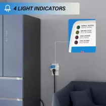 BSEED Surge Protector for Refrigerator, TV, PC & PS5 – 15A, 125V