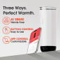 VSITOO S5 16oz Heated Travel Mug with Auto-Sensing AI, Hands-Free Temperature Control, White
