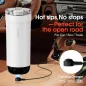 VSITOO S5 Mug de voyage chauffant 16oz, AI auto-chauffant 120-150°F, contrôle mains libres, blanc