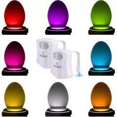 2 Pack Veilleuse WC Originale avec Capteur de Mouvement