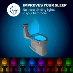 2 Pack Veilleuse WC Originale avec Capteur de Mouvement