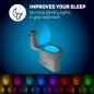 2 Pack Lampe de Toilette Originale avec Capteur de Mouvement – Gadget Salle de Bain Fun et Utile