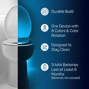 2 Pack Veilleuse WC Originale avec Capteur de Mouvement