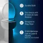 2 Pack Lampe de Toilette Originale avec Capteur de Mouvement – Gadget Salle de Bain Fun et Utile