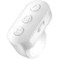 Télécommande Anneau Scroll Sans Fil pour TikTok, YouTube, IG Shorts - Compatible iPhone, iPad, Android (Blanc)