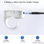 Télécommande Anneau Scroll Sans Fil pour TikTok, YouTube, IG Shorts - Compatible iPhone, iPad, Android (Blanc)