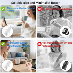 Télécommande Scroll Sans Fil pour TikTok & YouTube - Compatible iPhone/iPad/Android