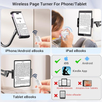 Wireless Scrolling Ring Remote for TikTok & YouTube | White Fingertip Clicker