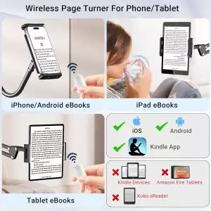 Wireless Scrolling Ring Remote for TikTok & YouTube | White Fingertip Clicker