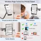 Télécommande Anneau Scroll Sans Fil pour TikTok, YouTube, IG Shorts - Compatible iPhone, iPad, Android (Blanc)