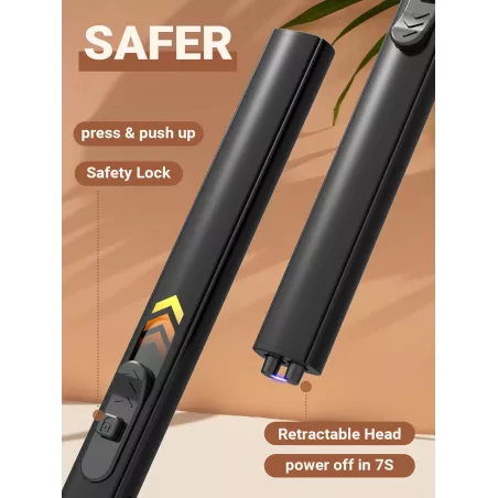 Briquets Électriques USB 2Pack Cadeaux Noël pour Tous