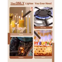 2Pack Electric Plasma Arc Candle Lighters – USB Rechargeable Gifts